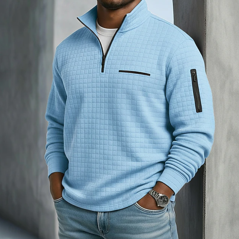 Men's Long Sleeve Waffle Shirt — Relaxed Fit, 9 Colors 2