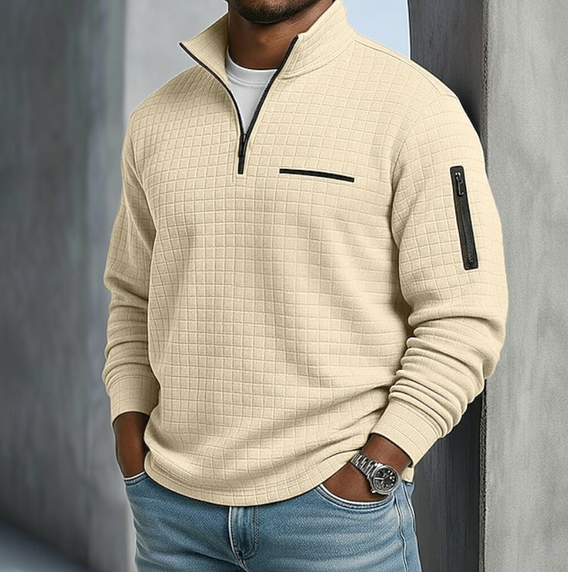 Men's Long Sleeve Waffle Shirt — Relaxed Fit, 9 Colors 5