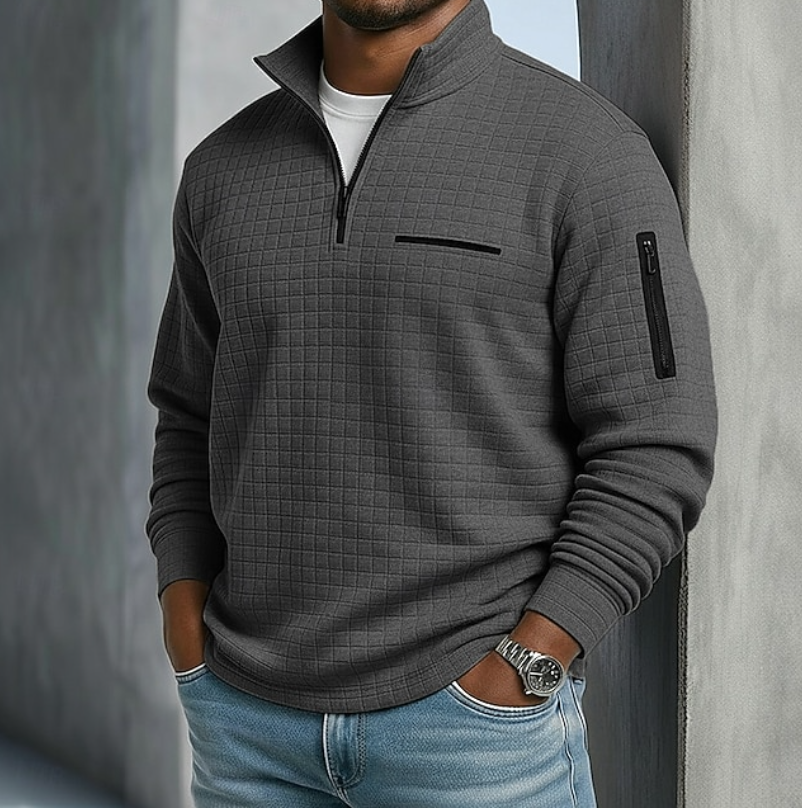 Men's Long Sleeve Waffle Shirt — Relaxed Fit, 9 Colors 7