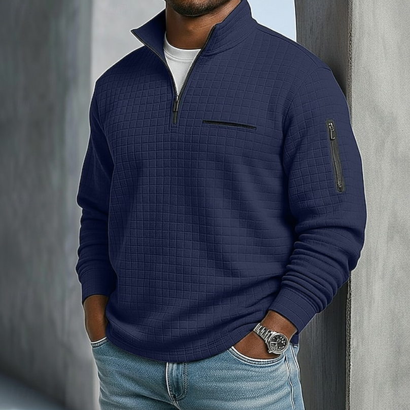 Men's Long Sleeve Waffle Shirt — Relaxed Fit, 9 Colors 8