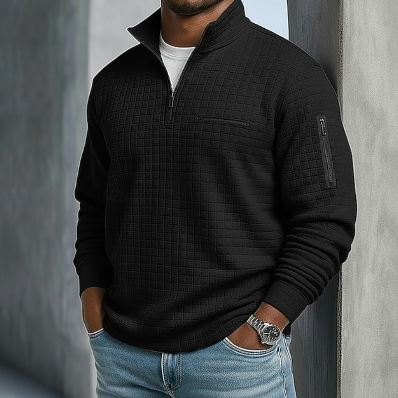 Men's Long Sleeve Waffle Shirt — Relaxed Fit, 9 Colors 9