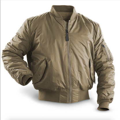 Men's Quilted Bomber Jacket — Zip & Warm Padded Lining 13