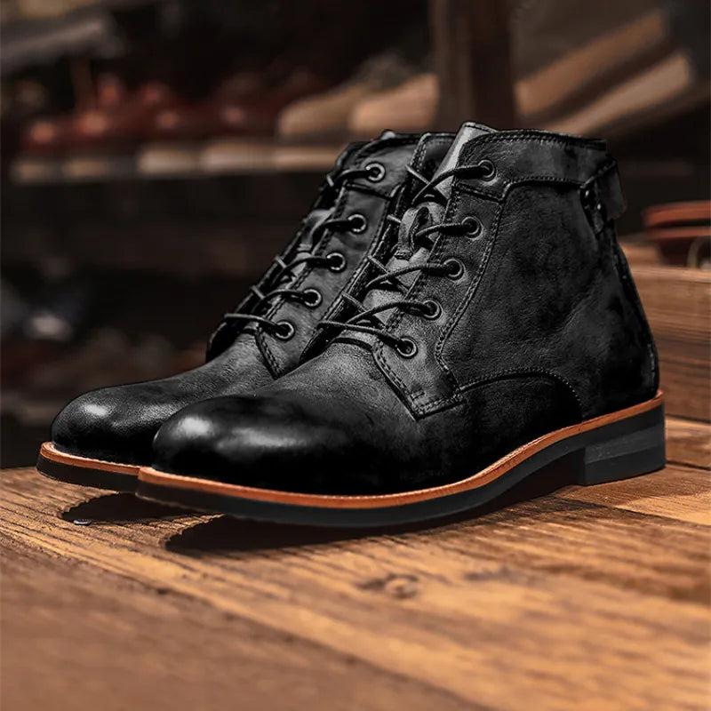 Odyssey Boots — Genuine Leather Lace-Up Men's Boots 5