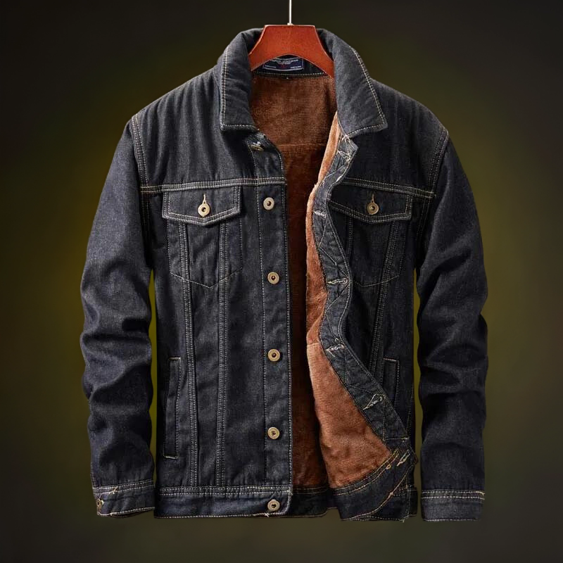 Cosmonite Fleece Denim Jacket — Windproof Men's Coat 3