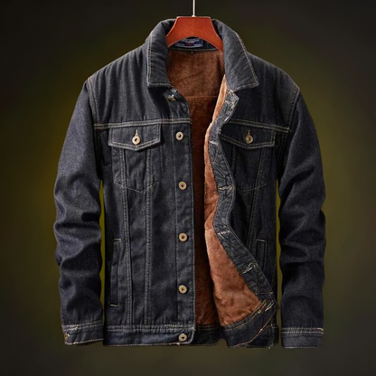 Cosmonite Fleece Denim Jacket — Windproof Men's Coat 3