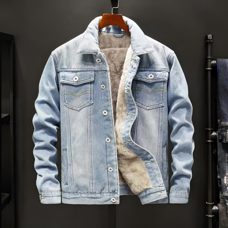 Cosmonite Fleece Denim Jacket — Windproof Men's Coat 1