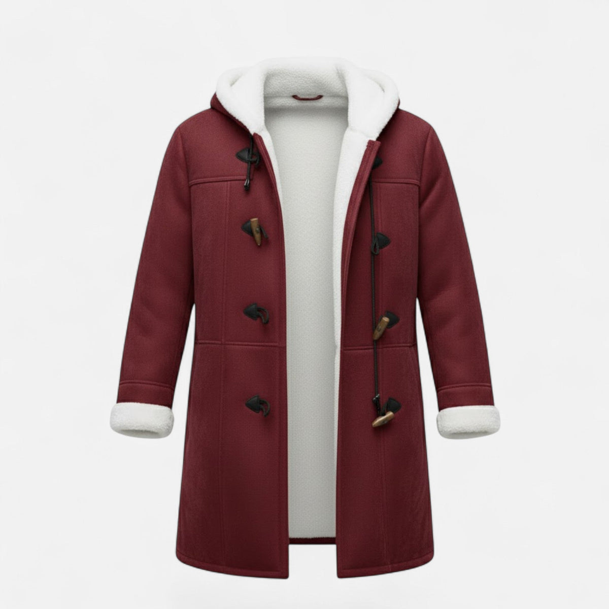 Women's Hooded Button-Front Winter Coat with Pockets 10