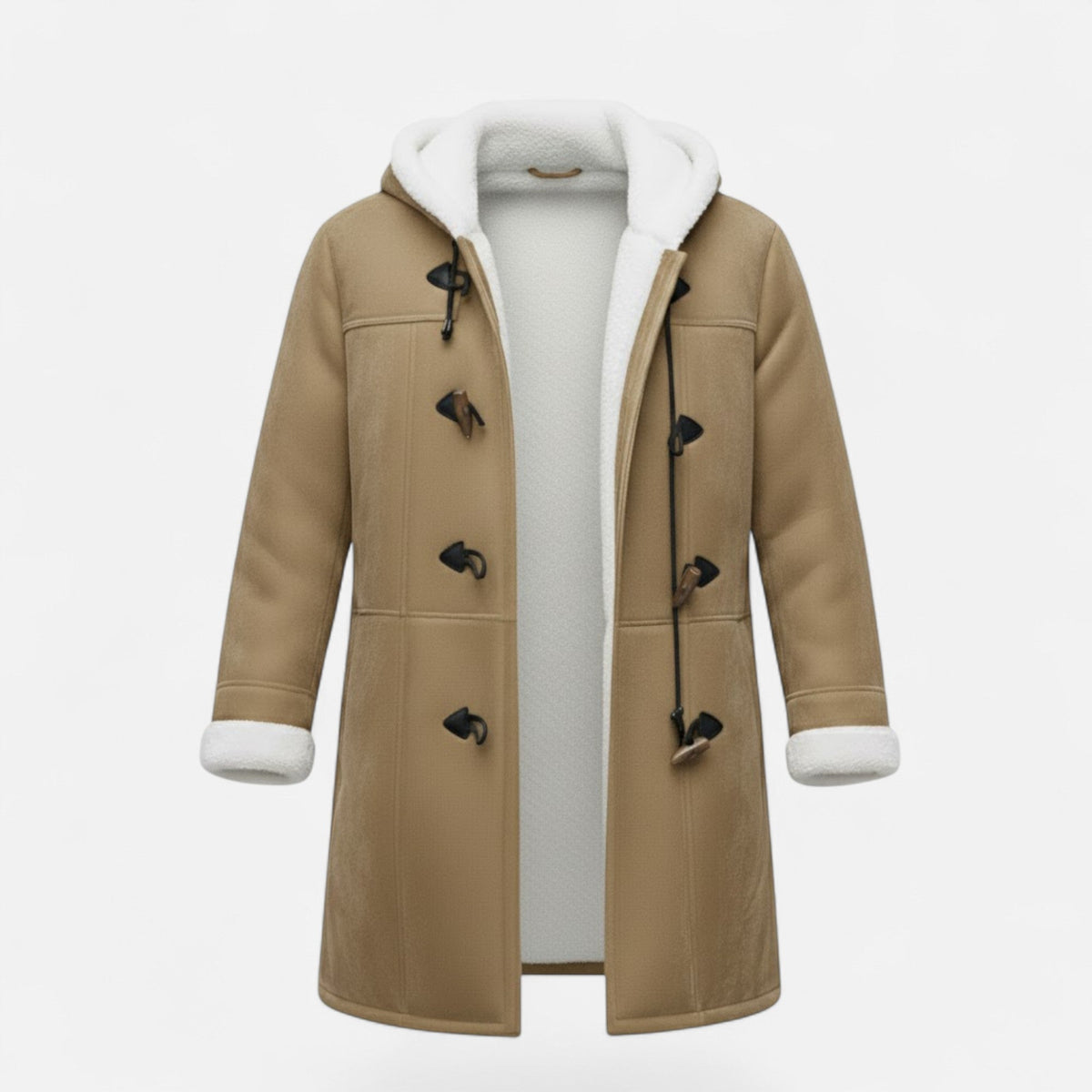 Women's Hooded Button-Front Winter Coat with Pockets 19