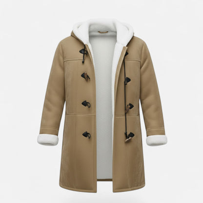 Women's Hooded Button-Front Winter Coat with Pockets 19