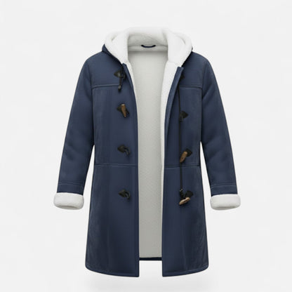 Women's Hooded Button-Front Winter Coat with Pockets 13