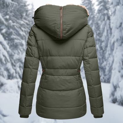 Women's Elegant Winter Jacket — Faux Fur Hood Coat 2