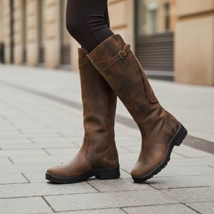 Waterproof Knee High Boots — Adjustable Buckle Strap 2