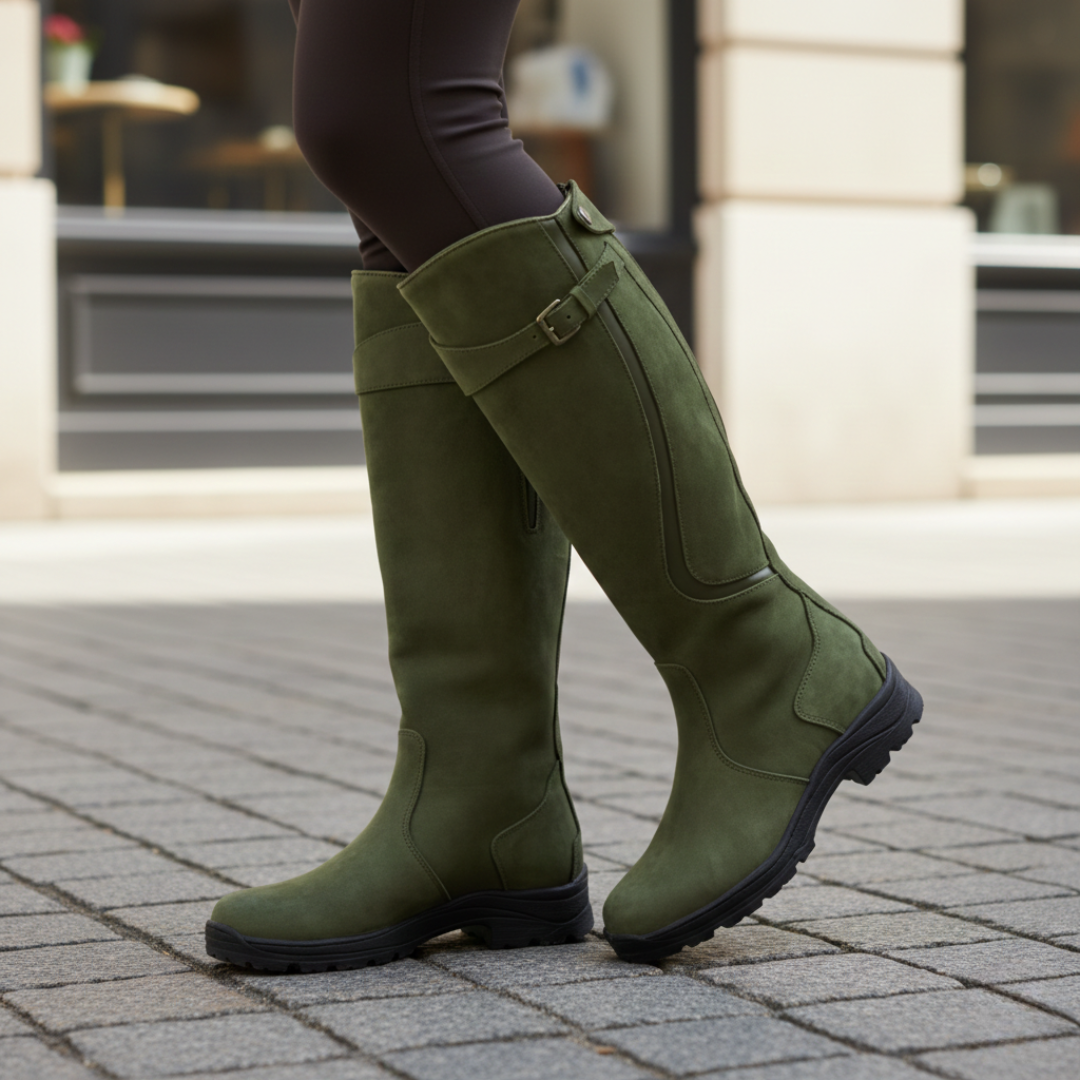 Waterproof Knee High Boots — Adjustable Buckle Strap 4