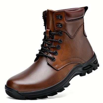 Bradford Rugged Lace-Up Boots — Cushioned Mid-Top for Men 7