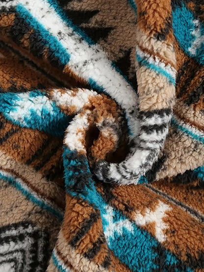 Heritage Half-Zip Pullover — Cozy Geometric Knit with Pocket 6