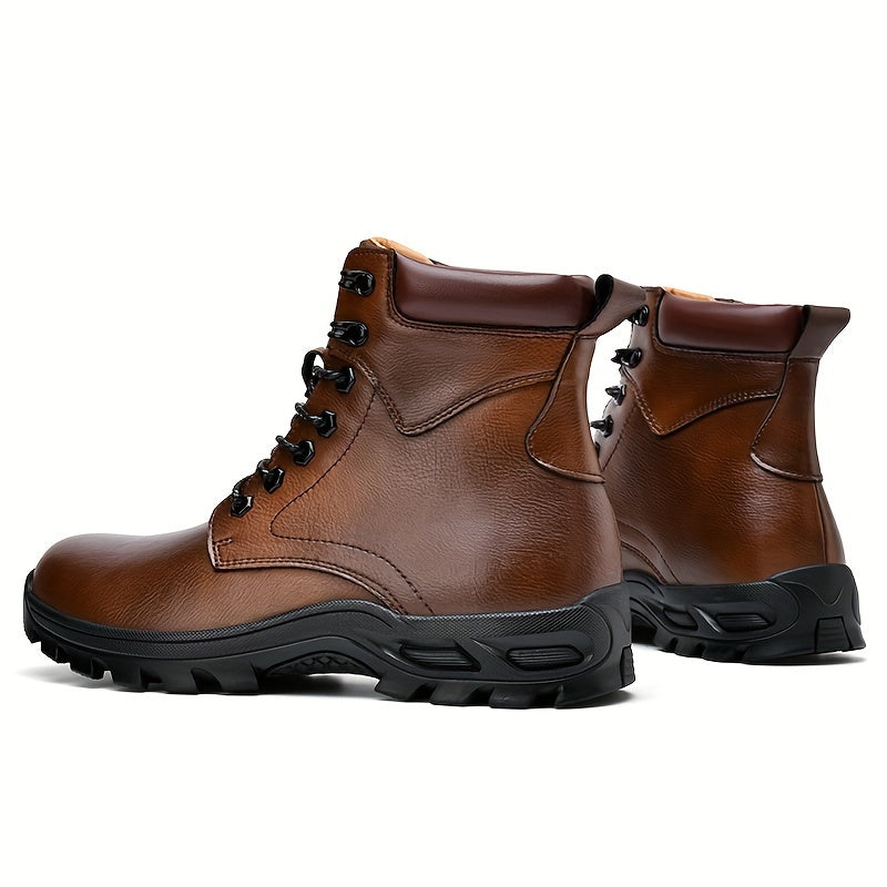 Bradford Rugged Lace-Up Boots — Cushioned Mid-Top for Men 6