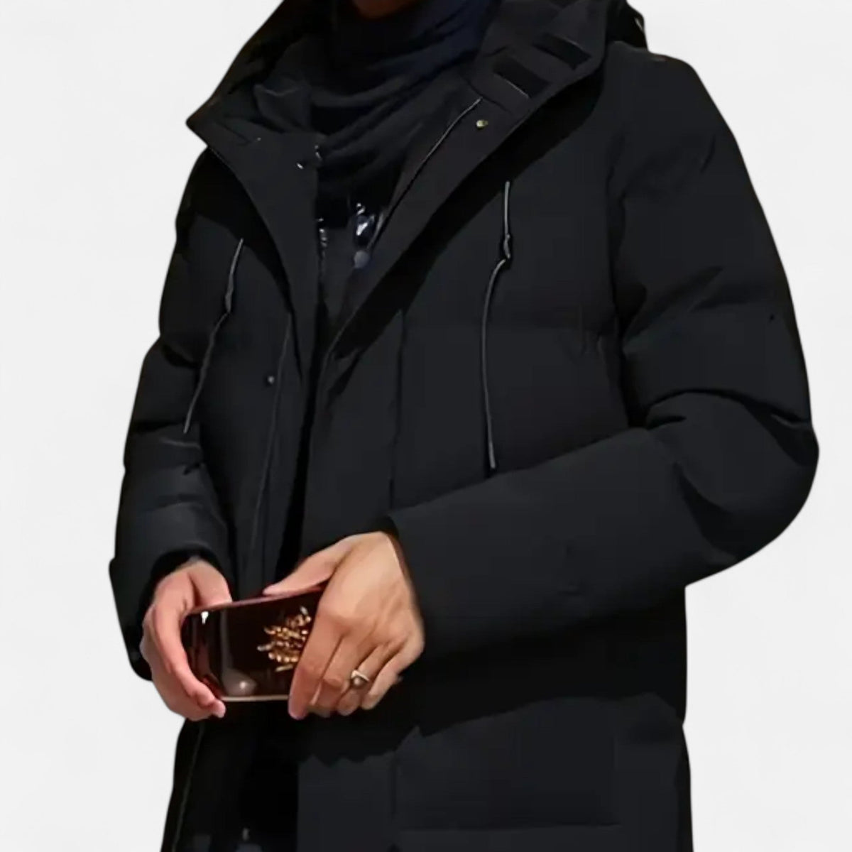 Men's Warm Hooded Winter Jacket — Insulated Regular Fit 4