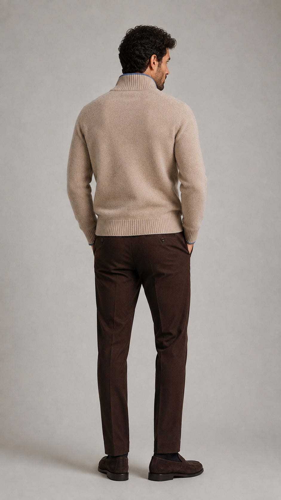 Hover Brothers - Men's - Merino Wool Full-Zip Cardigan