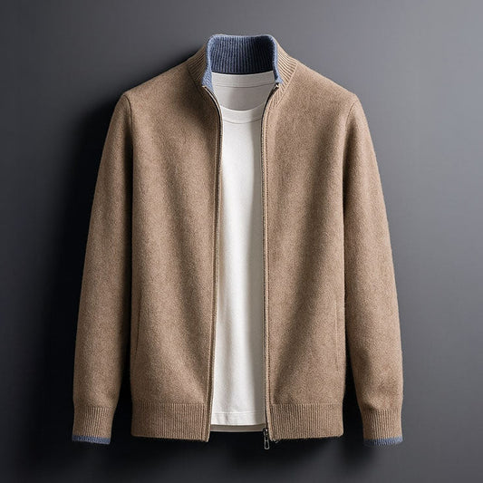 Men's Merino Full-Zip Jacket — Lightweight Fine-Gauge Wool 1