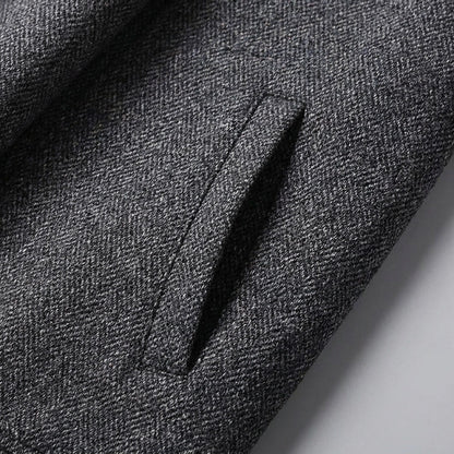 Knit Wool Full-Zip Jacket — Relaxed Fit Turn-Down Collar 8