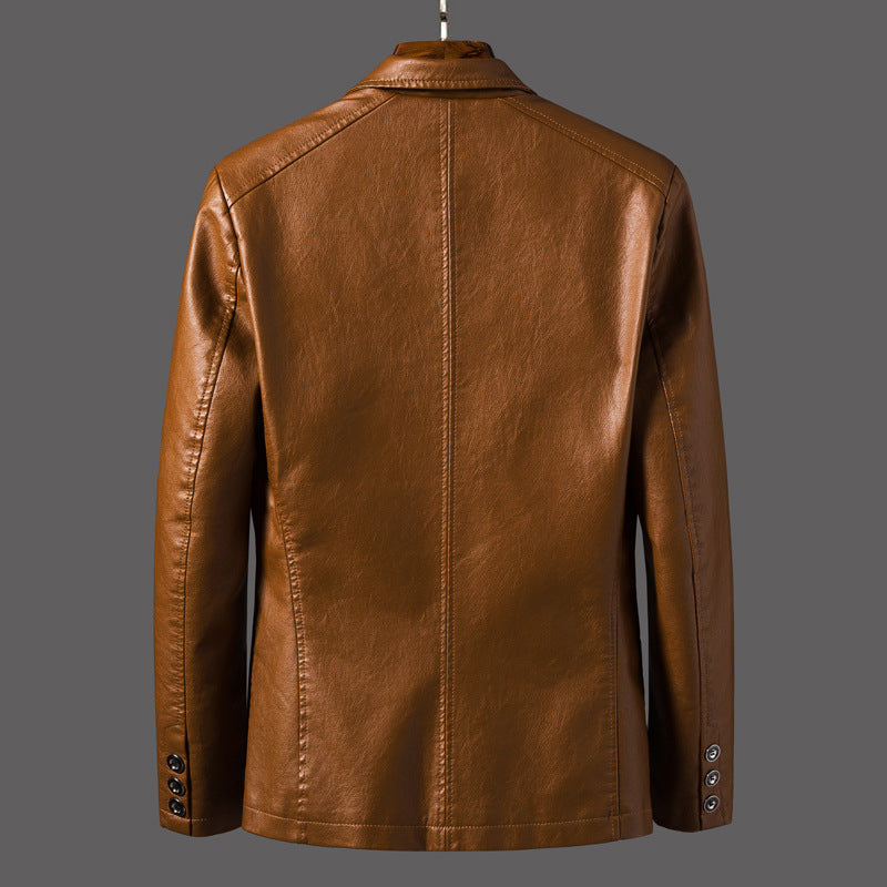 Norris Vegan Leather Blazer – Vintage Tailored Jacket 2