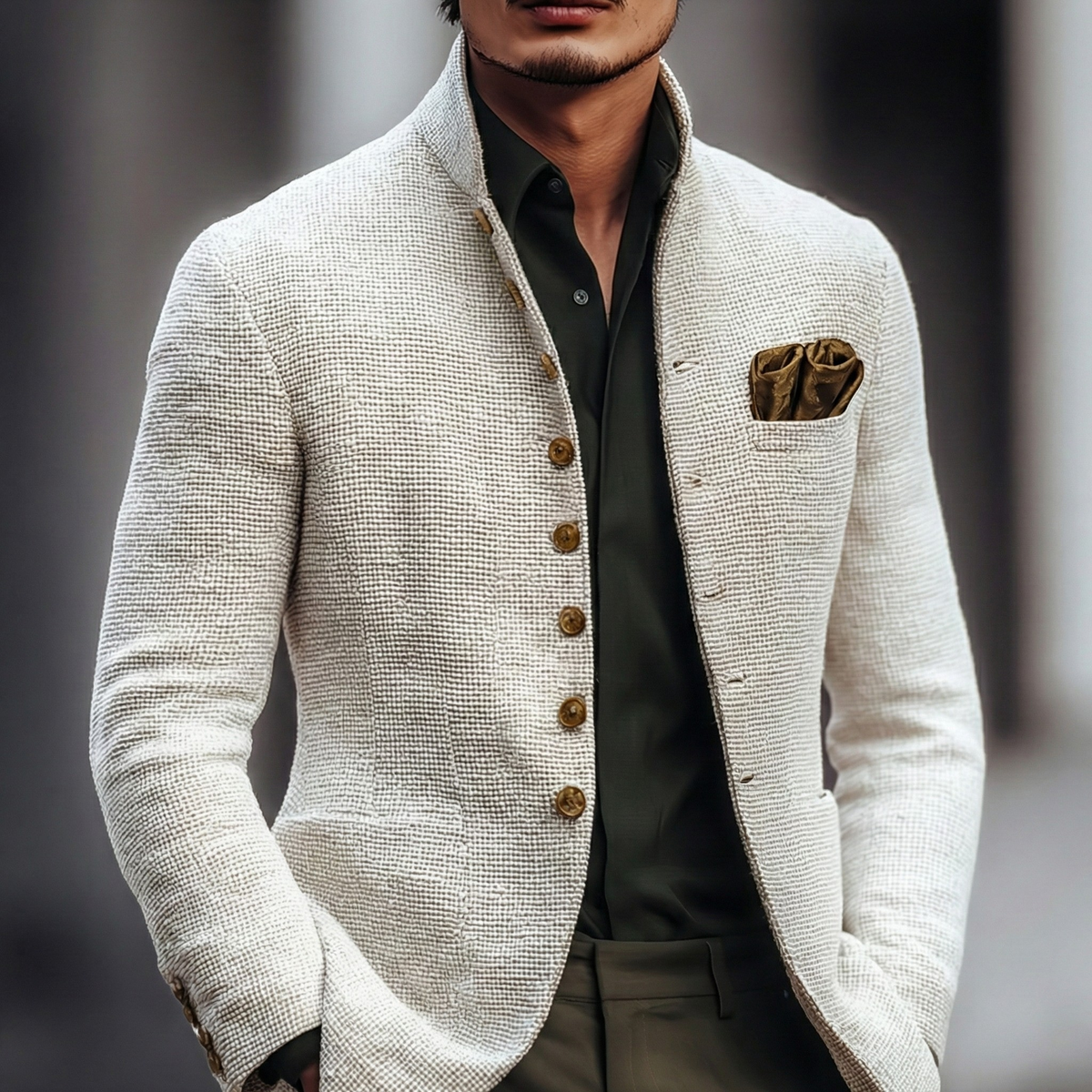 Harold Single Breasted Cardigan — Refined Men's Knitwear 1