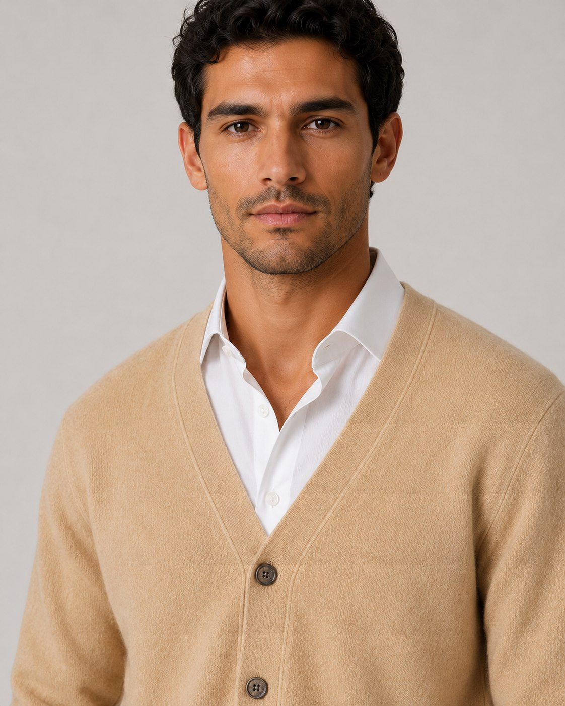 Hover Brothers - Men's - Cashmere Blend V-Neck Cardigan
