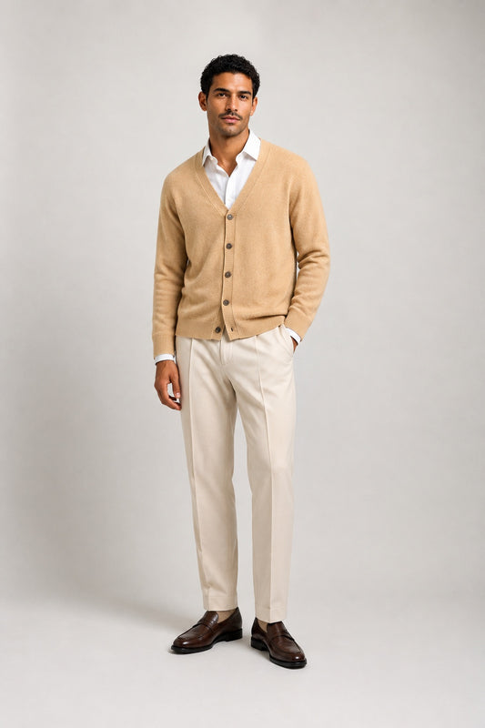 Hover Brothers - Men's - Cashmere Blend V-Neck Cardigan