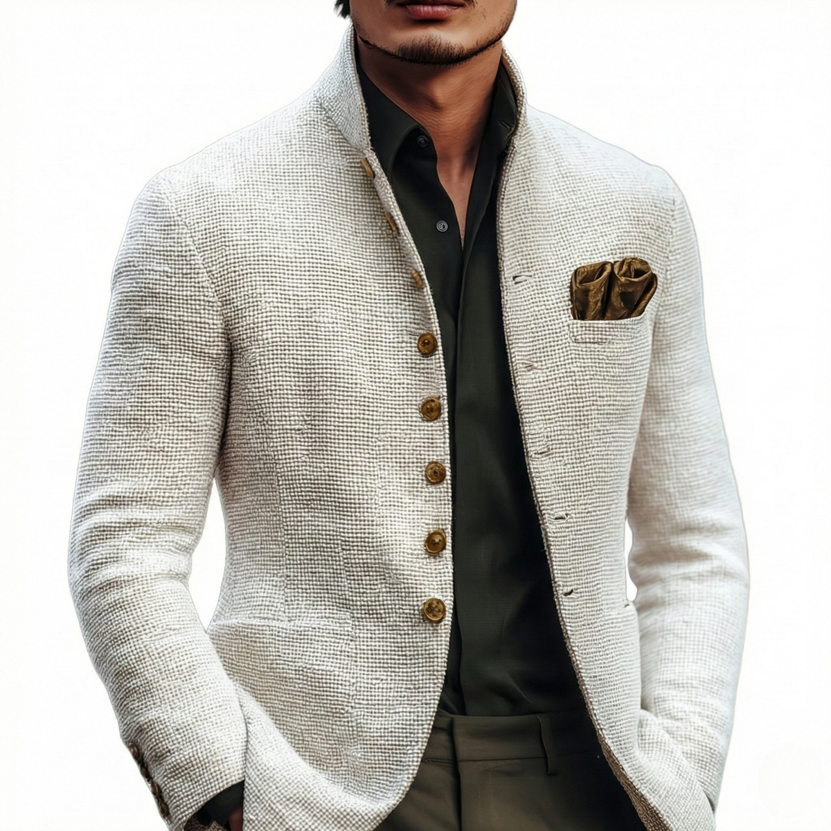 Harold Single Breasted Cardigan — Refined Men's Knitwear 2