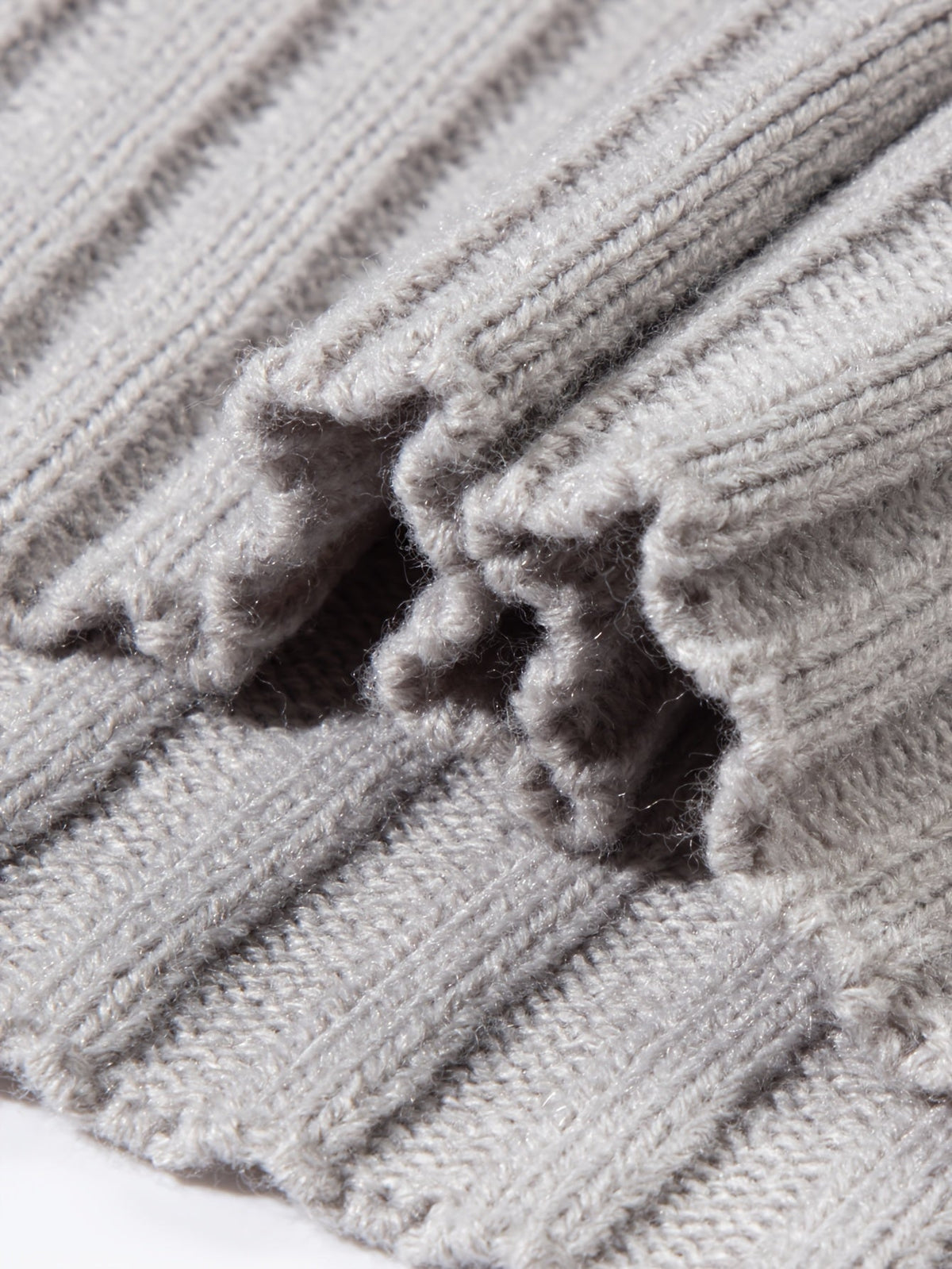 Ribbed Pullover Sweater — Relaxed High-Neck Comfort Knit 8