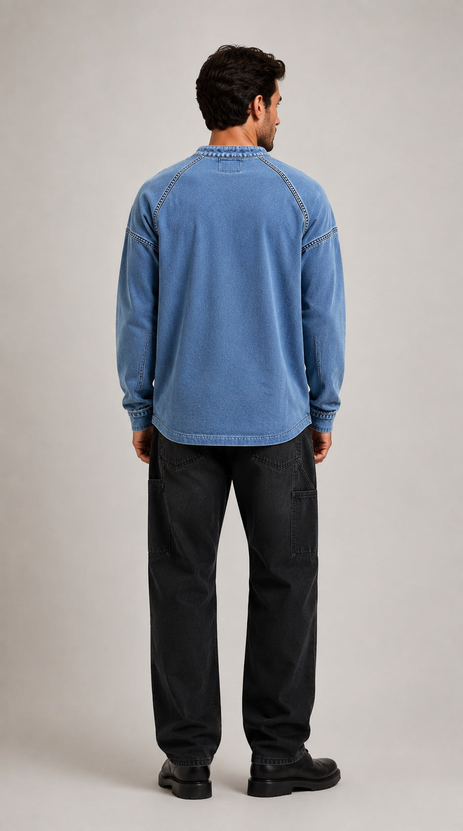 Hover Brothers - Men's - Washed Knit Henley Pullover