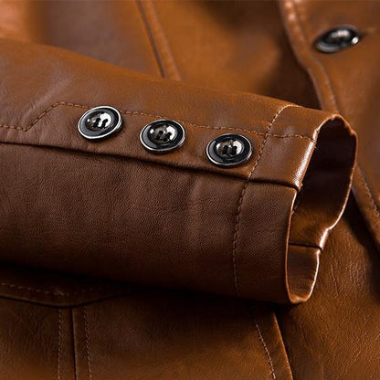 Norris Vegan Leather Blazer – Vintage Tailored Jacket 5