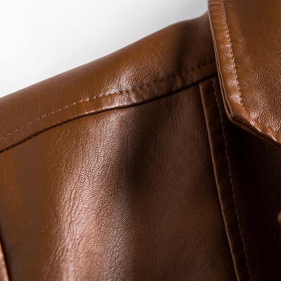 Norris Vegan Leather Blazer – Vintage Tailored Jacket 7