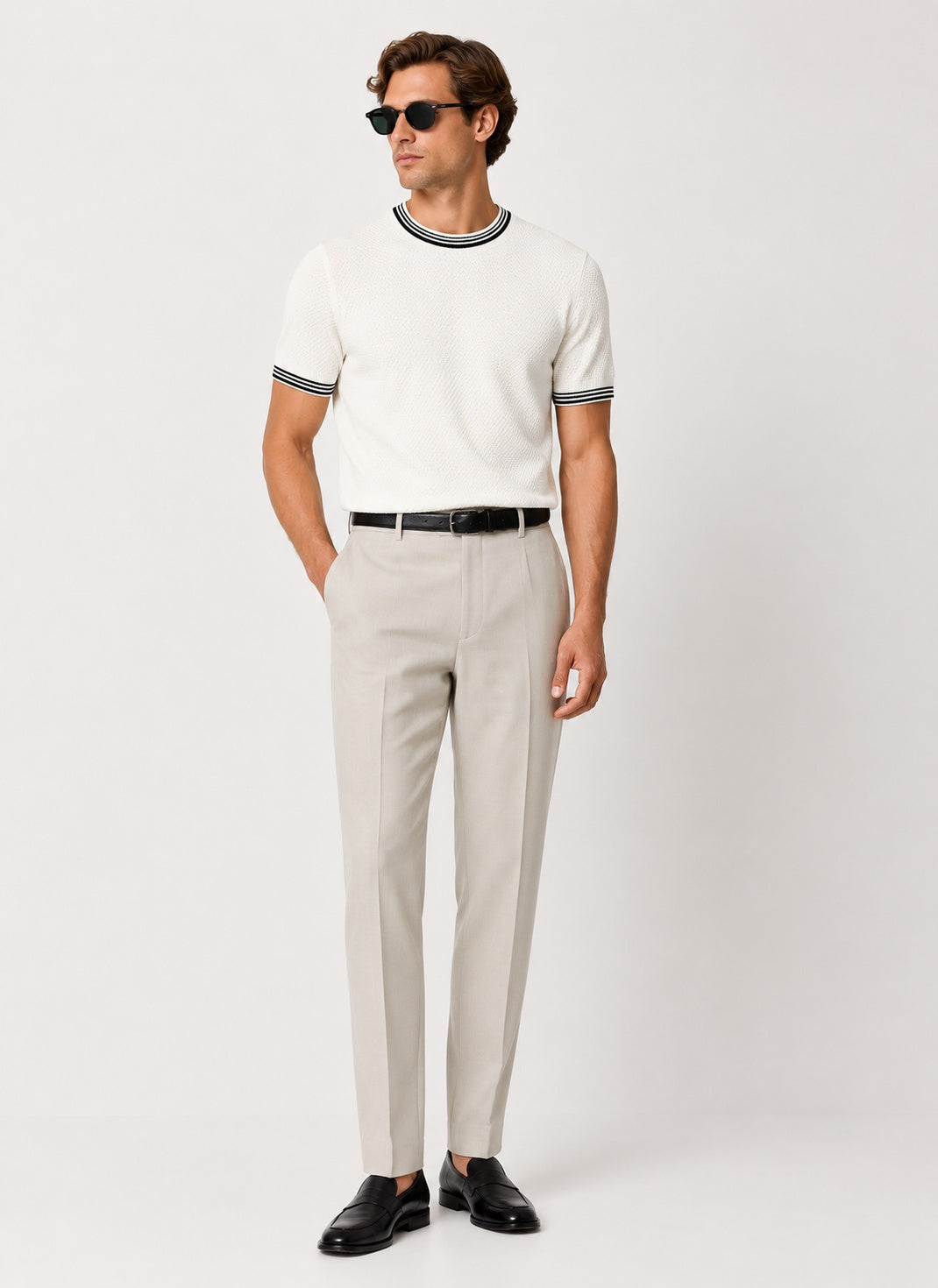 Hover Brothers - Men's - Cotton Knit Short-Sleeve Crewneck