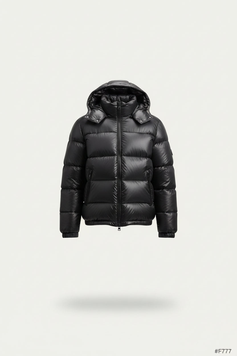 Men's Sherpa Lined Quilted Puffer Jacket with Hood 1