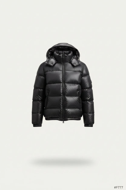 Men's Sherpa Lined Quilted Puffer Jacket with Hood 1