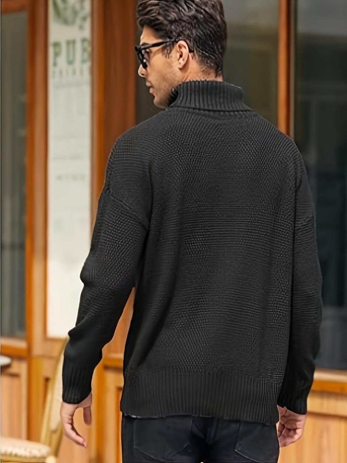 Ambrose Cable-Knit Turtleneck Sweater — Classic Cozy Fit 10
