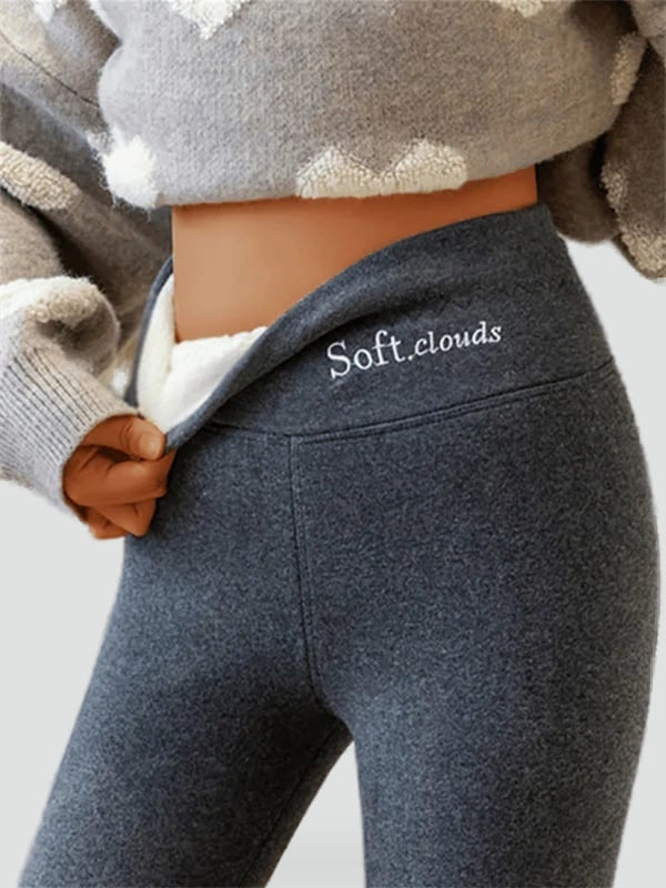 Women's Fleece-Lined High Waist Leggings — Thermal Winter 1