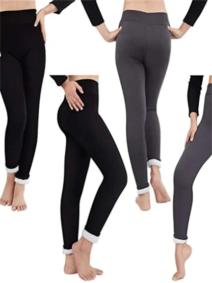 Women's Fleece-Lined High Waist Leggings — Thermal Winter 10