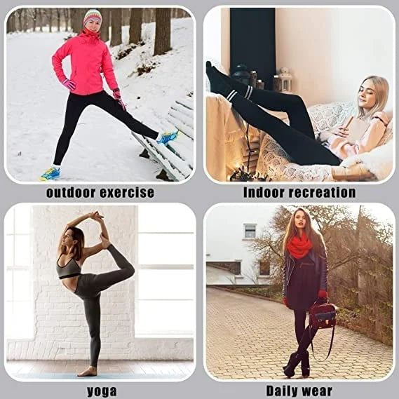 Women's Fleece-Lined High Waist Leggings — Thermal Winter 11