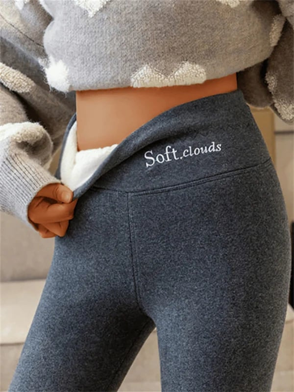 Women's Fleece-Lined High Waist Leggings — Thermal Winter 2