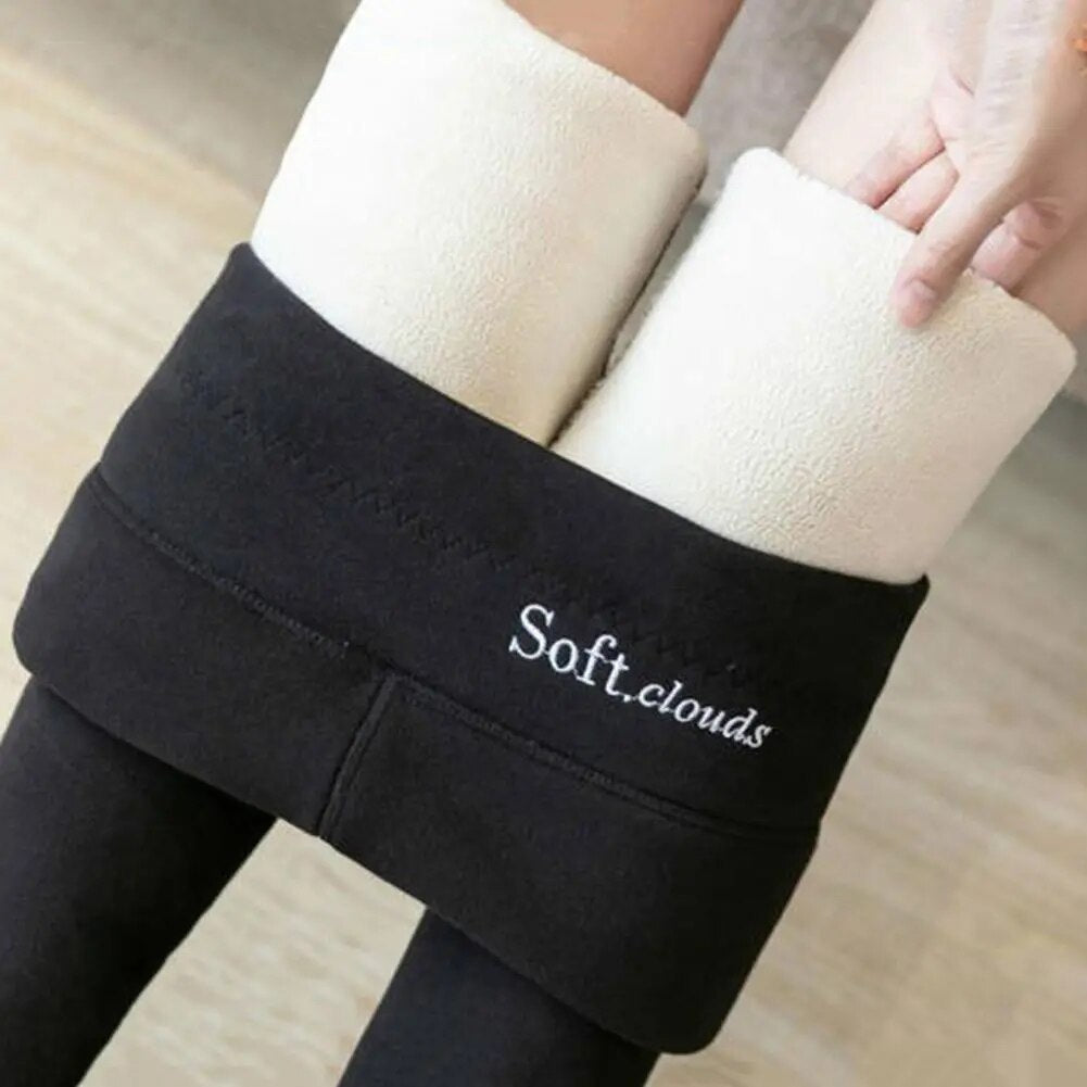 Women's Fleece-Lined High Waist Leggings — Thermal Winter 8