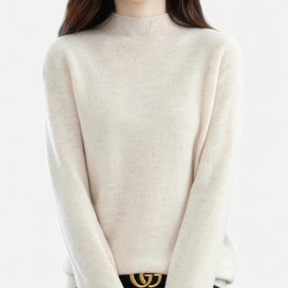 Women's Half-Neck Soft Knit Sweater — Warm Winter Pullover 8