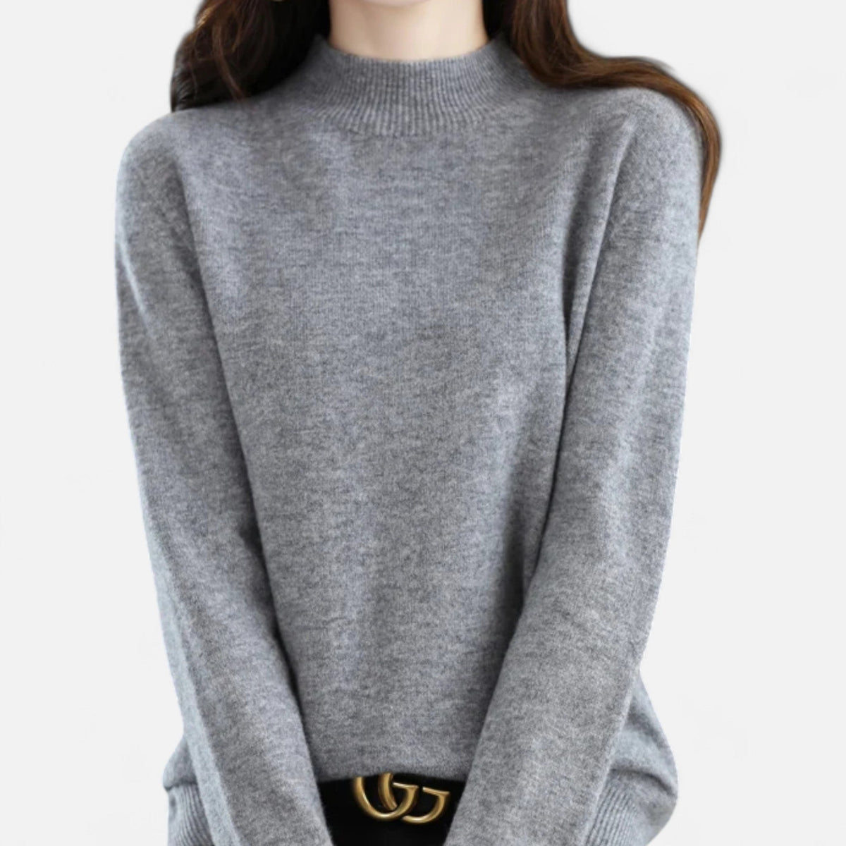 Women's Half-Neck Soft Knit Sweater — Warm Winter Pullover 5