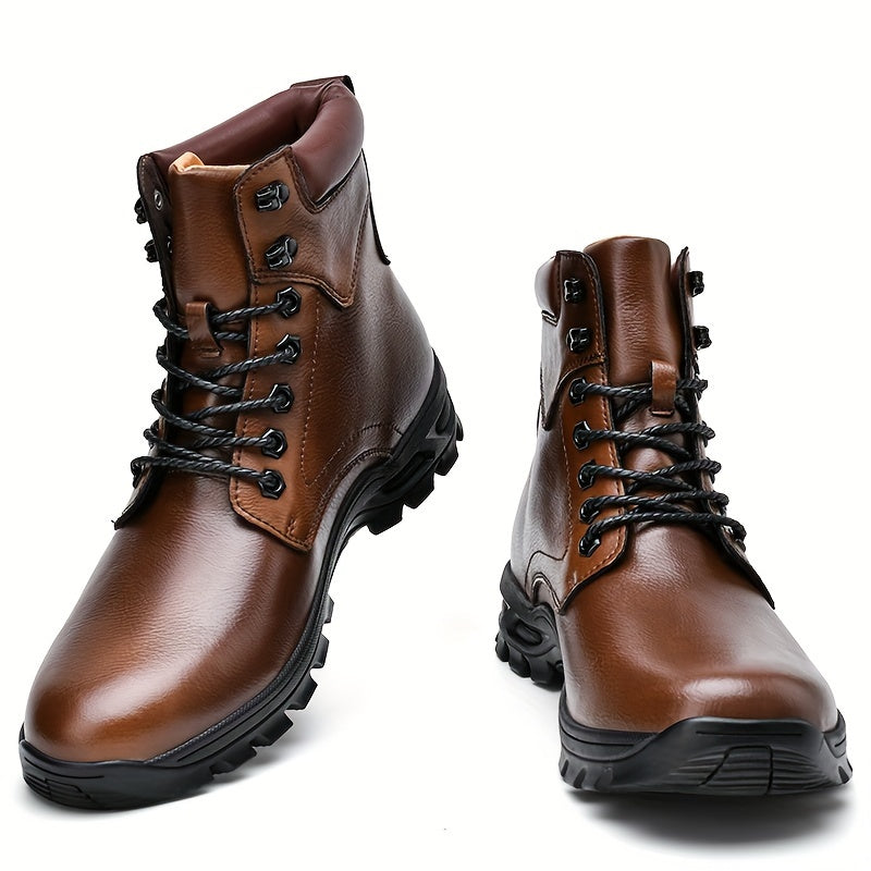 Bradford Rugged Lace-Up Boots — Cushioned Mid-Top for Men 3