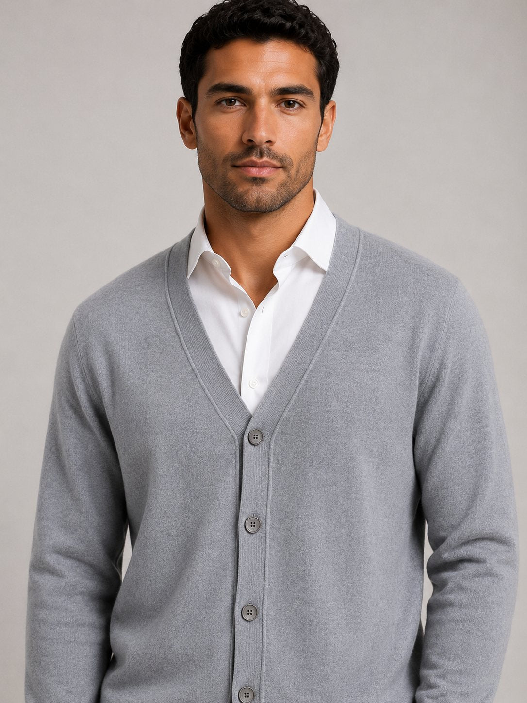 Hover Brothers - Men's - Cashmere Blend V-Neck Cardigan