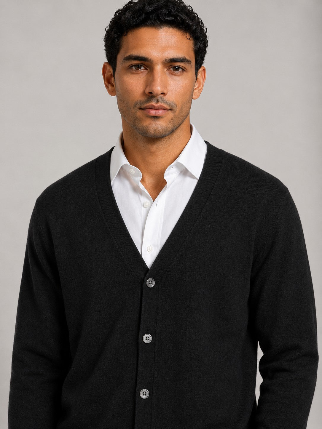 Hover Brothers - Men's - Cashmere Blend V-Neck Cardigan