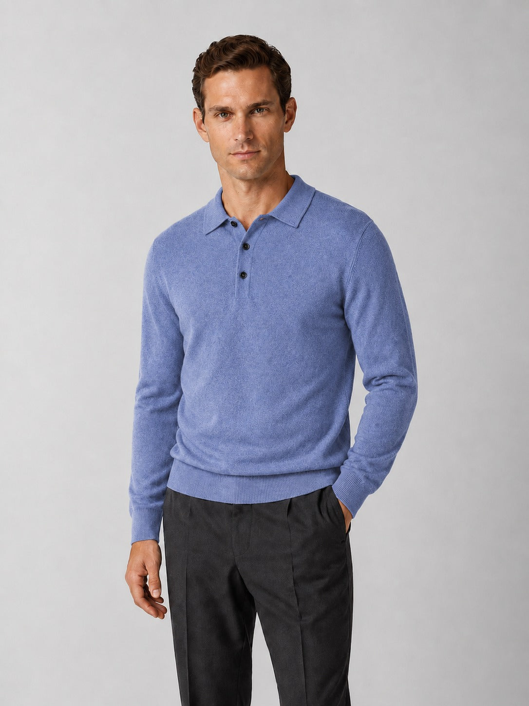 Hover Brothers - Men's - Cotton Knit Three-Button Polo
