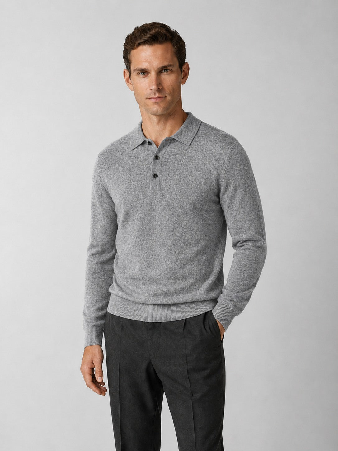Hover Brothers - Men's - Cotton Knit Three-Button Polo