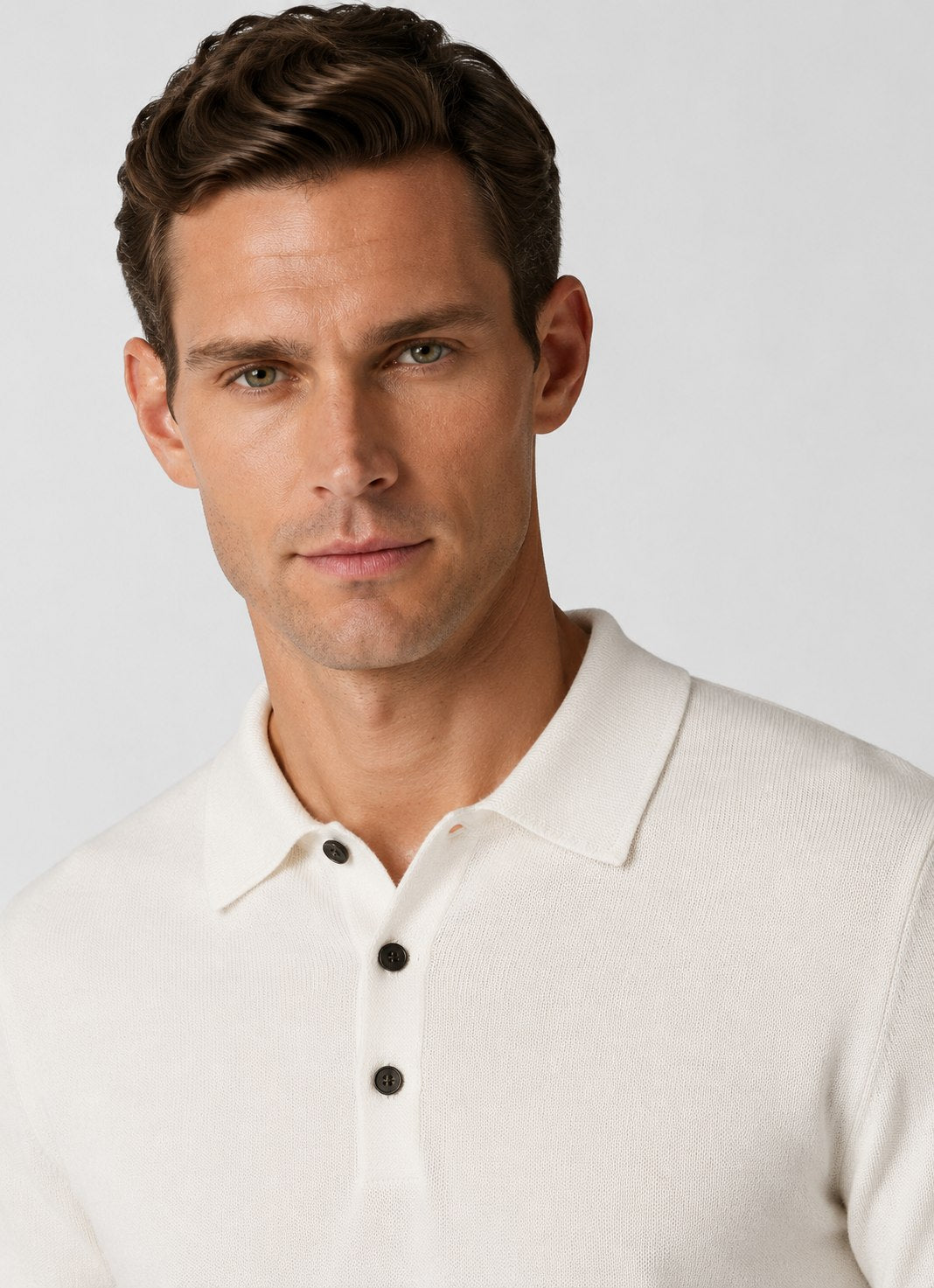 Hover Brothers - Men's - Cotton Knit Three-Button Polo